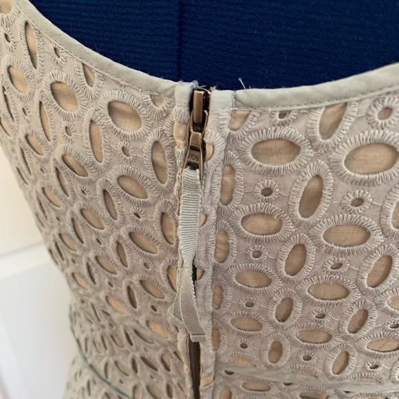 Pale blue eyelet lace dress from Loft - Picture 4 of 7